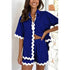'Xenia' Half Sleeve Top and Shorts Set - Celes Fashion